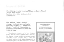 Rebeldes y aventureros  [artículo] Javiera Jaque Hidalgo.