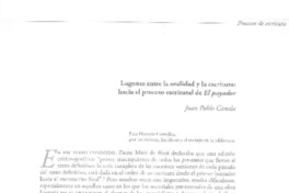 Lugones entre la oralidad y la escritura  [artículo] Juan Pablo Canala.
