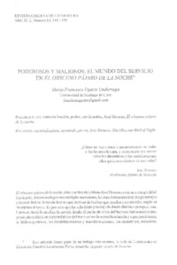 Poderosos y malignos  [artículo] María Francisca Ugarte Undurraga.