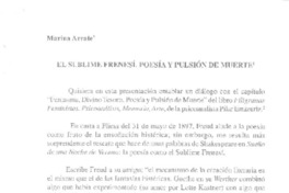 El sublime frenesí  [artículo] Marina Arrate.