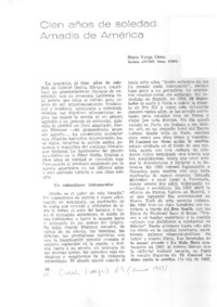 Cien años de soledad: Amadis de América  [artículo] Mario Vargas Llosa.