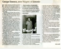 Georges Simenon, entre Maigret y el demonio  [artículo]Andre Jouffé.