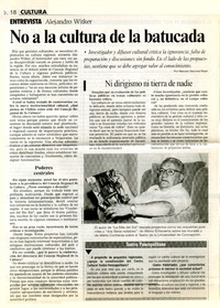 No a la cultura de la batucada  [artículo]