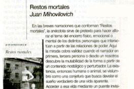 Restos mortales.  [artículo]