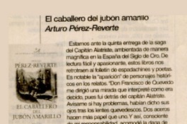 El Caballero del Jubón Amarillo.  [artículo]