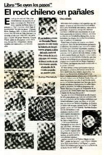 El rock chileno en pañales  [artículo] Rodrigo Pincheira A.