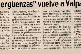 Sinvergüenzas" vuelve a Valparaíso.  [artículo]