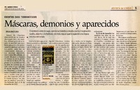 Máscaras, demonios y aparecidos  [artículo] Hernán Poblete Varas.