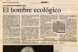 El Hombre ecológico.  [artículo]