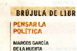 Pensar la política.  [artículo]