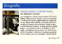 Marguerite Yourcenar  [artículo] Alvaro Matus.