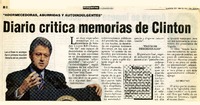 Diario critica memorias de Clinton.  [artículo]