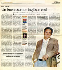 Un buen escritor inglés, o casi  [artículo] Francisco Casavella.