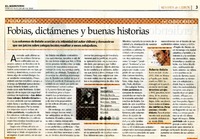 Fobias, dictámenes y buenas historias  [artículo] Camilo Marks.