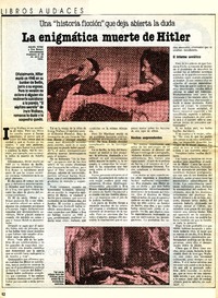 La Enigmática muerte de Hitler.  [artículo]