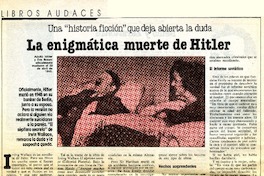 La Enigmática muerte de Hitler.  [artículo]