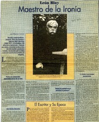 Maestro de la ironía  [artículo] Maureen Lennon.