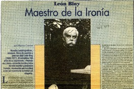 Maestro de la ironía  [artículo] Maureen Lennon.