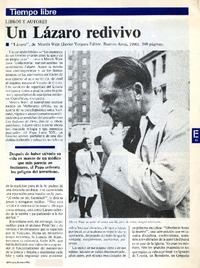Un Lázaro redivivo  [artículo] Jaime Quezada E.