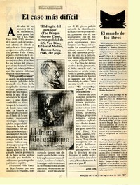 El Caso más difícil  [artículo] José Leal.