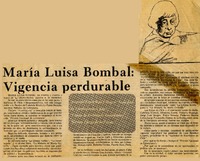 María Luisa Bombal: vigencia perdurable.  [artículo]