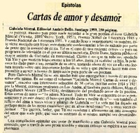 Cartas de amor y desamor  [artículo]