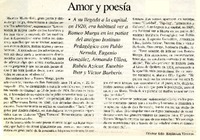 Amor y poesía  [artículo] Héctor Eduardo Espinoza Viveros.