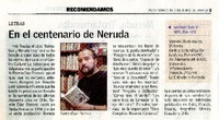 En el Centenario de Neruda  [artículo]