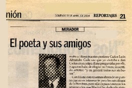 El Poeta y sus amigos  [artículo] Antonio Pedrals.
