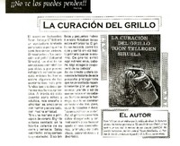 La Curación del grillo.  [artículo]