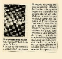 Una Semana de invierno.  [artículo]