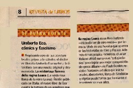 Umberto Eco, cómics y fascismo.  [artículo]