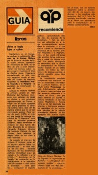 Arte a todo lujo y color  [artículo] J.M.S.