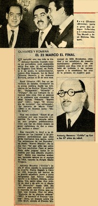 El 23 marco el final.  [artículo]