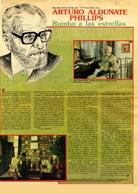 Arturo Aldunate Phillips, rumbo a las estrellas.  [artículo]