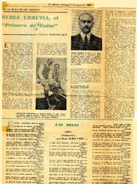 Dublé Urrutia, el "primero de todos"  [artículo] Guillermo Martínez Ruiz.