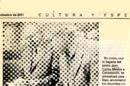 Antología recoge medio siglo de poesía chilena.  [artículo]