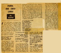 Parra, una cueca larga  [artículo] Agapito.