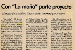 Con "La Maña" parte proyecto.  [artículo]