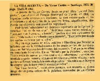 La Vida Secreta.  [artículo]