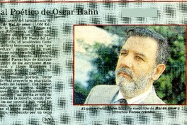 Recital poético de Oscar Hahn  [artículo] S.V.