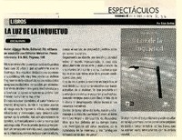 La luz de la inquietud  [artículo]