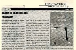 La luz de la inquietud  [artículo]