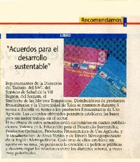 "ACuerdos para el desarrollo sustentable"  [artículo]