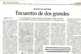 Encuentro de dos grandes Mishima por Yourcenar [artículo] :