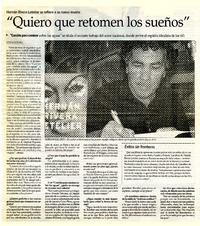 Quiero que retomen los sueños"  [artículo] Vivian Olivares.