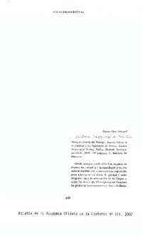 Marqués Garía del Postigo: Nuestra Señora de la Caridad y los Ifanzones de Illescas  [artículo] Luis Lira Montt.