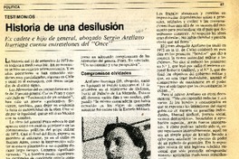 Historia de una desilusión  [artículo] A.S.