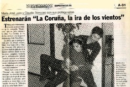 Estrenarán "La Coruña, la ira de los vientos".  [artículo]