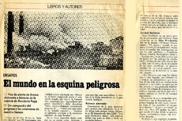 El mundo en la esquina peligrosa  [artículo] Abraham Santibáñez.
